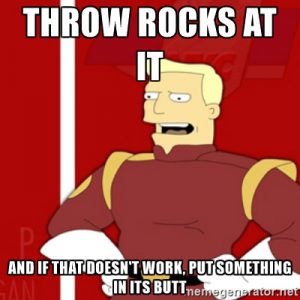 Zap Brannigan style
