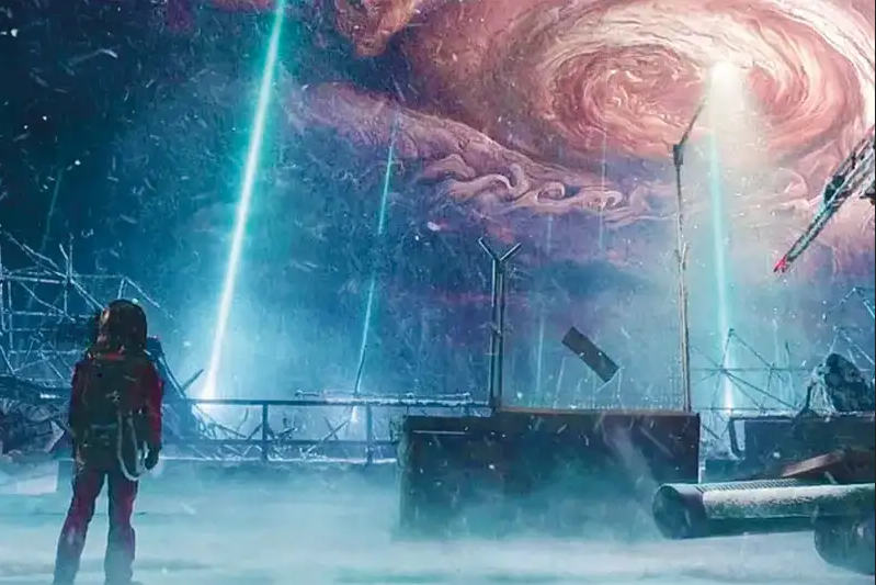 The Wandering Earth backdrop Jupiter
