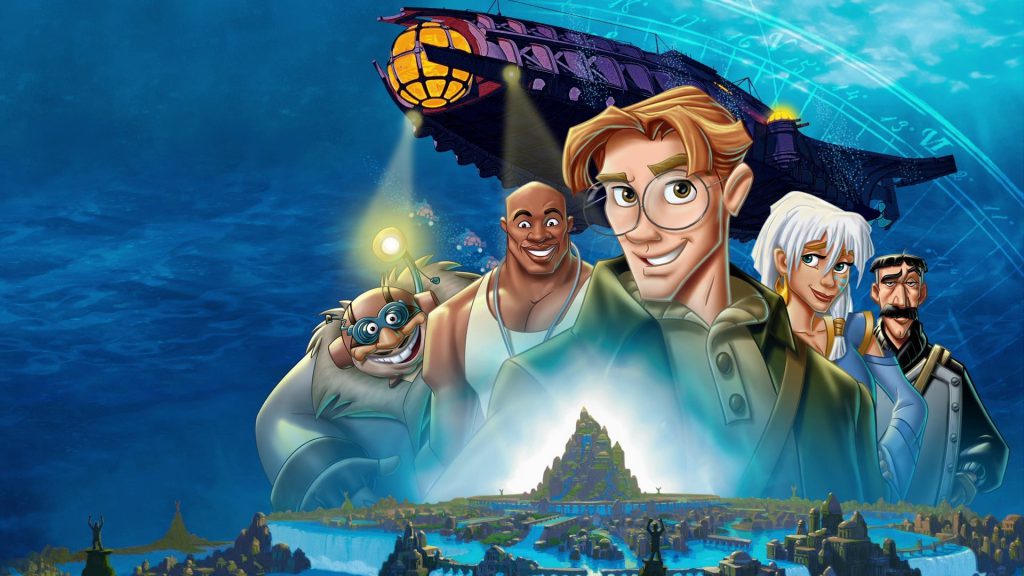 Atlantis Disney movie backdrop