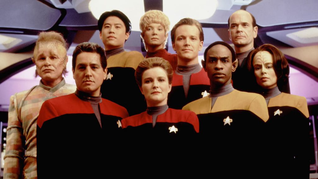 Star Trek Voyager: water, galactic scales, and coffee replicators